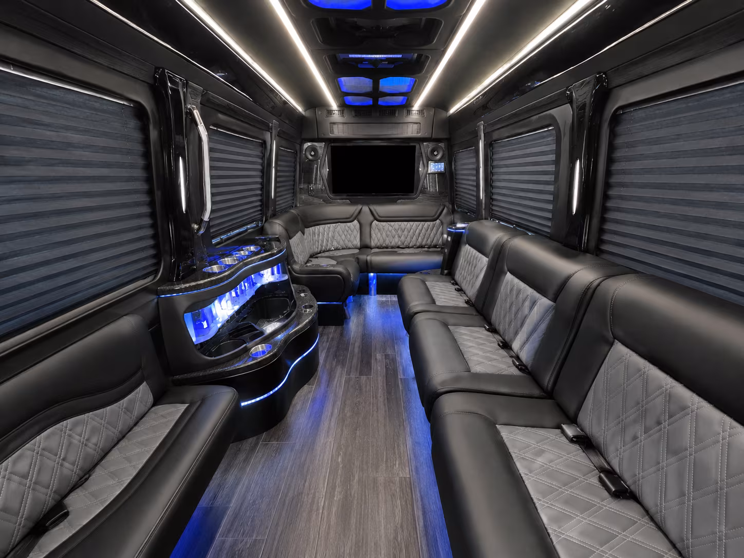 gloucester 30 passenger party bus interior