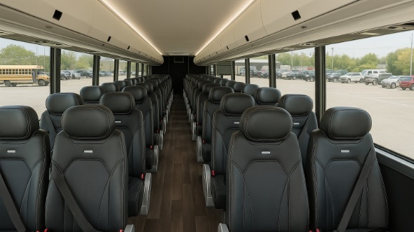 Interior of Charter Bus Company Gloucester's 20 Passenger Mini bus in Gloucester