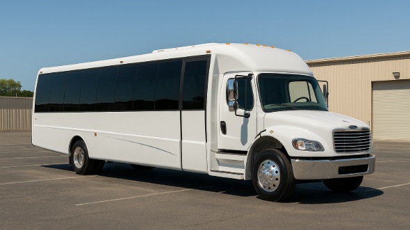 Exterior of Charter Bus Company Gloucester's 30 Passenger Minibus in Gloucester
