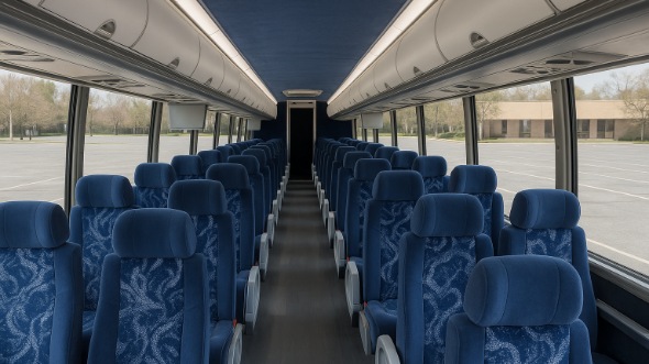 Interior of Charter Bus Company Gloucester's 55 Passenger Charter Bus in Gloucester