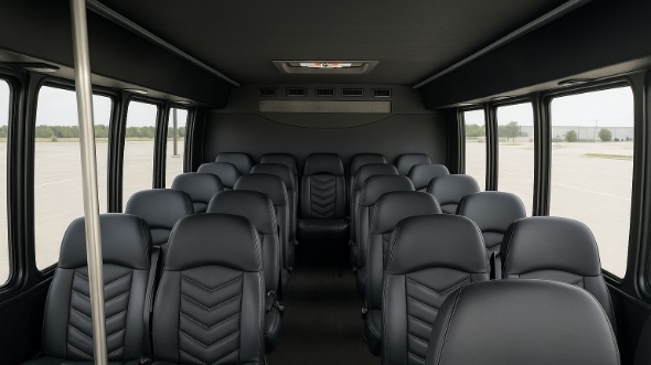gloucester 18 passenger minibus inside