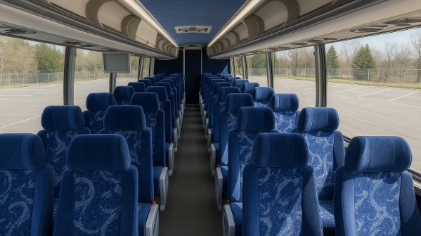 gloucester 54 passenger charter bus inside