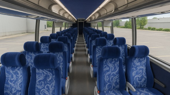 gloucester 56 passenger charter bus inside